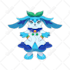 create pokemon logo for streaming, anime style