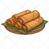 design cute and colorful cartoon food illustration for logo, menu, etc