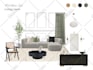 do interior moodboard and decor guide and shopping list and floor plans