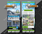 design pressure washing door hanger and rack card