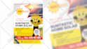 design solar door hanger and flyer card