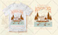 make retro vintage t shirt design for summer beach