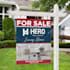 design luxury real estate yard sign realtor open house for sale rent just sold