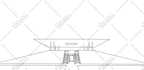 draw detailed line art of your favorite place or building