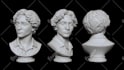 sculpt realistic 3d head, bust or full body characters for 3d printing stl