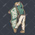 create a illustration outdoor vintage handdrawn for tshirt