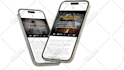 render 3x 3d mockup screens of your app or website