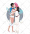 draw couple anime art style