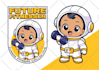 design a cute kawaii cartoon logo with exclusive license