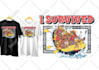 create retro cartoon t shirt design your brand