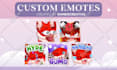 draw twitch emotes, animated emotes, vtuber emotes or twitch sub badges