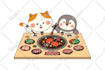 create cute cartoon character mascot or animal