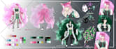 draw character illustration reference sheet oc vtuber design