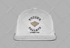 design cap hat artwork, badge and mockup