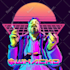 do vaporwave retrowave illustration with my style