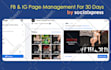 do daily posting on pinterest, instagram and facebook pages