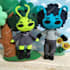 make a cute plush doll using felt fabric with felt eyes
