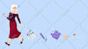 draw a flat illustration based on your imagination