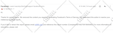 report the infringing posts and videos to facebook under dmca
