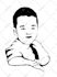 draw vector black and white silhouette, stencil line art illustration