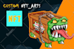 create exclusive nft design custom design special for you include code metadata