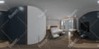 render 3d interior or 360 panorama apartment, house