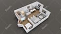 convert 2d floor plan to 3d floor plan