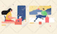 design flat vector illustrations for your website and app