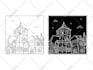 create monoline drawing illustration