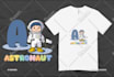create custom tshirt design clothing brand illustration for your brand or band