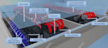 render hyper realistic data center design white space