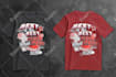 do trendy graphic t shirt design and custom t shirt illustration