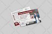 create a modern postcard design