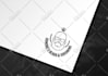create unique modern minimalist beard logo