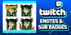 draw cute chibi emotes for twitch and discord emoji
