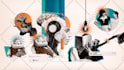 design collage artwork for cover art, flyer, or poster