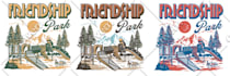 create unique retro outdoor theme illustration for apparel