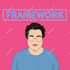 draw minimalist cartoon based podcast cover art