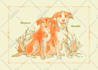 create a custom pet portrait, dog, cat, in a charming style