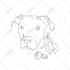 draw line art pet memorial tattoo sketch in unique style