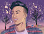 create retro city pop 90s 80s anime illustration