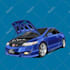 draw you car into vector illustration