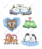 draw cute animal illustrations