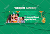 design professional website banner, header, google ad