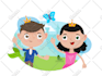 create beautiful vector illustration for a kids book