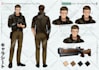 draw custom character sheet, reference sheet design in anime style for oc detail