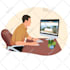 draw any object into a flat illustration for website or business