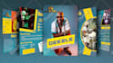 design epk, media kit, press kit, one sheet with clickable buttons