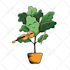 create cute plant illustration for sticker, t shirts, n merchandise
