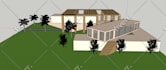 draw the exterior of your house with sketchup